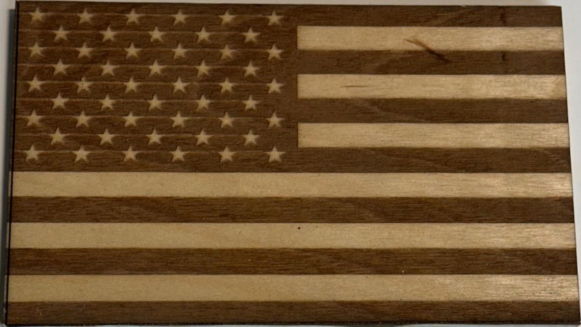 🇺🇸 Patriotic Laser Engraved Wood Sign | American Flag | Veteran Gift | Rustic Home Decor | USA Wall Art