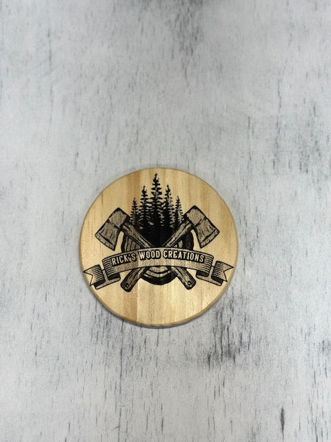 🪵 Custom Engraved Wood Coasters | Personalized Drink Coasters | Set of 4 | Custom Gifts for Home, Bar, or Office