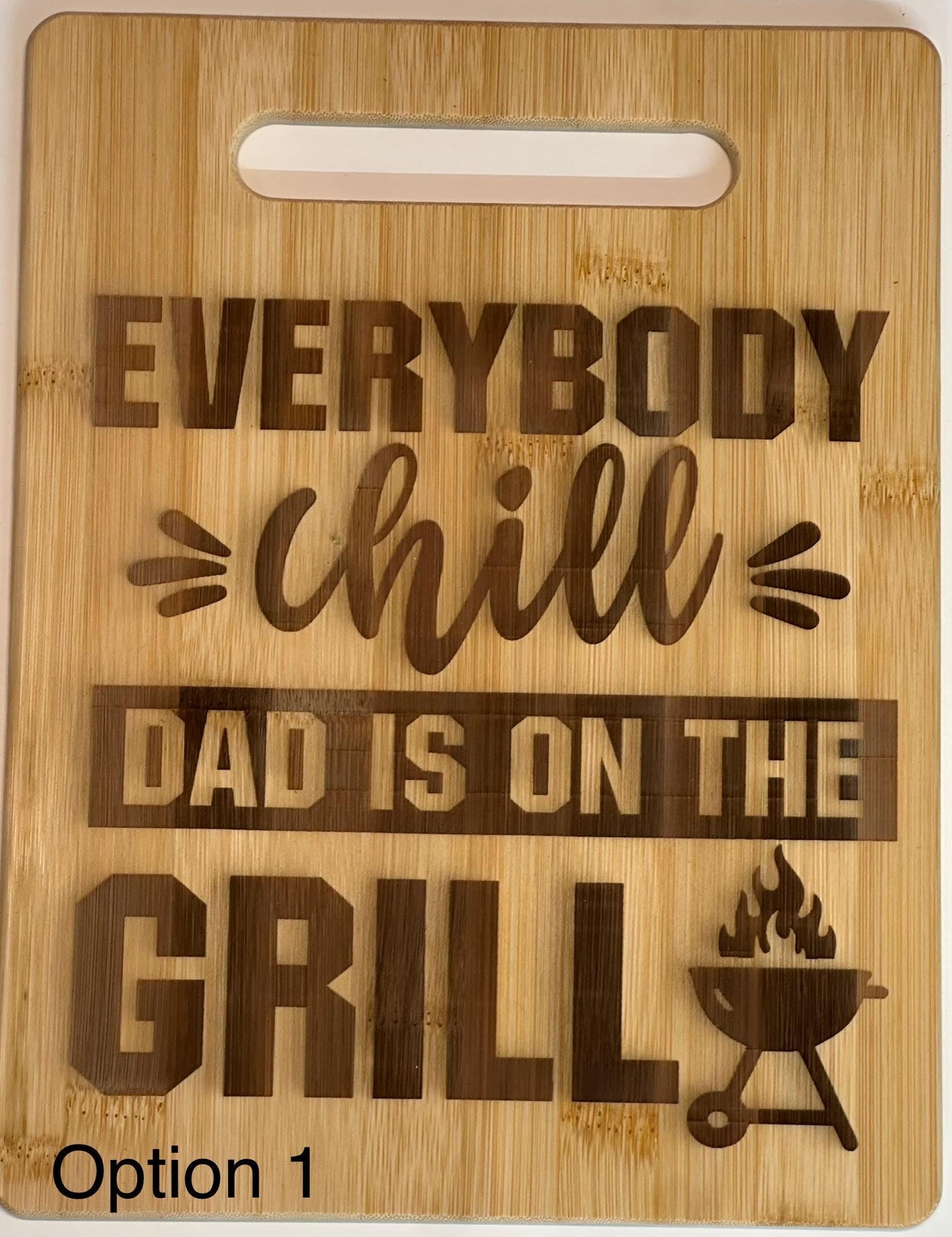 Personalized Cutting Board for Dad – Custom Engraved Wood Gift