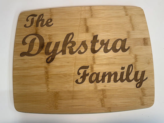 Personalized Engraved Cutting Board | Custom Name Cutting Board | Wedding Gift | Housewarming Gift | Anniversary Gift | Kitchen Decor